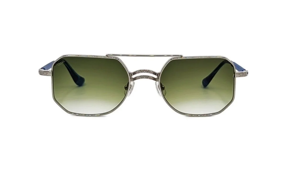 Gazal Eyewear Manchester style in Himmel blue, hand-designed by Gazal Tabrizipour