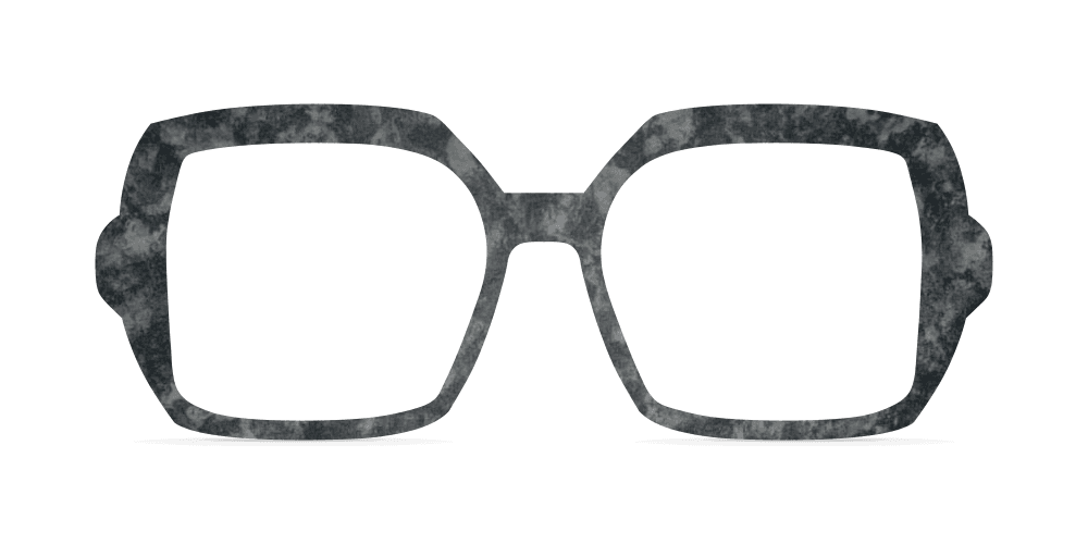 Nina Mûr Elisa eyeglasses in Black Granite High Gloss finish — made-to-order handcrafted Madrid birch wood frame