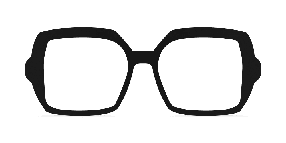 Nina Mûr Elisa eyeglasses in Black Soft Matte finish — made-to-order handcrafted Madrid birch wood frame